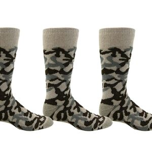 Men's Thermal Socks - Cream and Brown